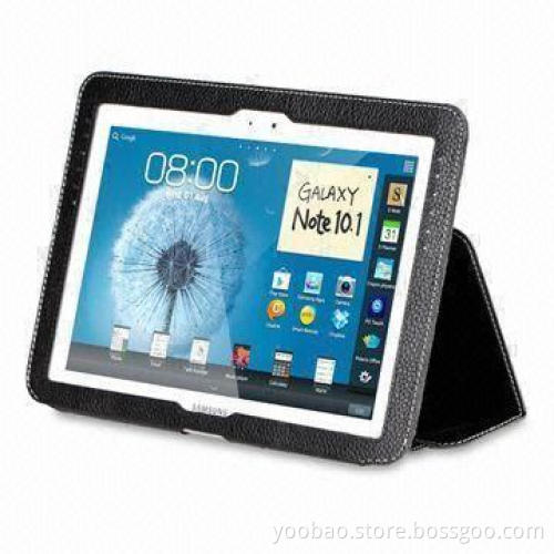 Real Cow Leather Cases, Fits for Samsung Galaxy Note 10.1-inch N8000, Available in Various Colors